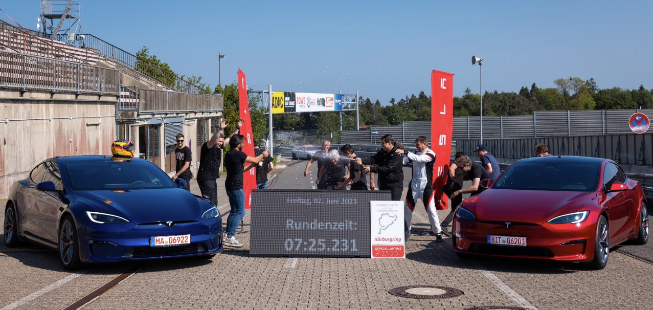 Tesla Model S Plaid Nurbring record